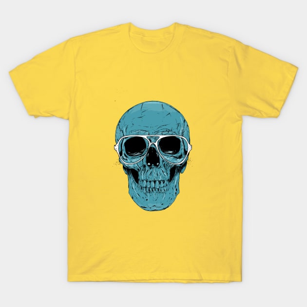 Blue skull II T-Shirt by soltib